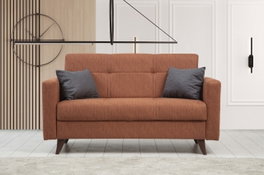 Atelier Del Sofa Polya Sofá Cama de 2 Plazas Rojo Teja